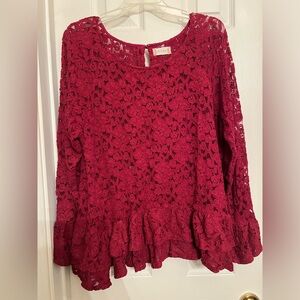 Red Lace Top from Altar’d State